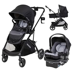 Baby Trend Passport® Switch 6-in-1 Modular Stroller Travel System with EZ-Lift™ PLUS Infant Car Seat, Dash Black