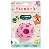 WOOF Party Pupsicle - Long-Lasting Interactive Dog Toys for Boredom - Low-Mess Design - Birthday Gifts for Dogs - Small Dog Toys - Party Pink