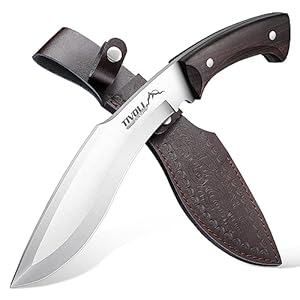 TIVOLI D2 Stahl Jagdmesser mit Scheide