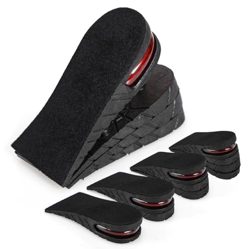 Image of XINIFOOT Height Increase Insole 4-Layer Air Cushion Heel Insert Lift Shoes Insole for Men and Women Invisible Elevator Adjustable Insoles (Half Pad, 2.95 Inch)