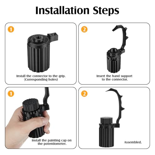 Image of Geelin 2 Set Miniature Painting Handle Versatile 3D-Printing Mini Painting Holder Compatible with Scale Model Base DND Miniatures Fantasy Figurines War Game Accessories