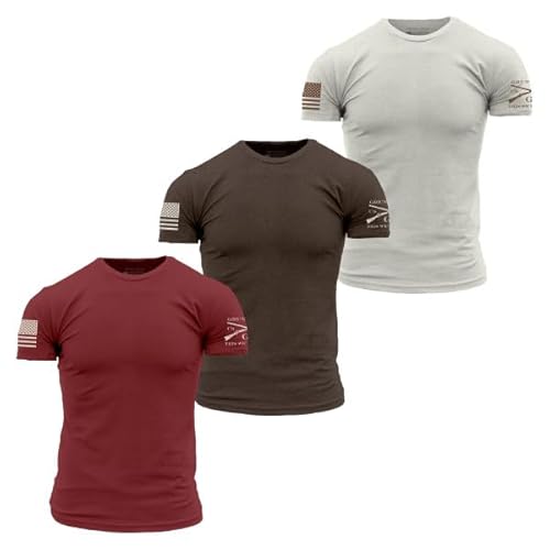 Grunt Style Basic Crew Men's T-Shirt (3-Pack: Autumn Collection, XX-Large)