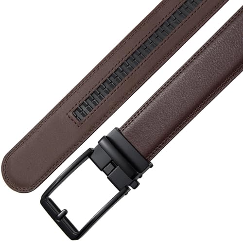 Luxury Adjustable Genuine Leather Belt For Men - 3.5cm Width For Suit & Formal Wear4