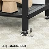 HOOBRO Shoe Rack, 3-Tier Shoe Bench with 2 Mesh Shelves, Shoe Storage Bench with Seat, for Entryway, Hallway, Living Room, Small Space, Easy Assembly, Rustic Brown EBF75HX01 - Image 8