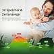 Ohrthermometer für Baby Erwachsene, Ohr Fieberthermometer mit Altersmessung und farbcodierte Temperaturanzeige, digitales infrarot-Thermometer mit 21*Einweg-Schutzkappen (Grün)