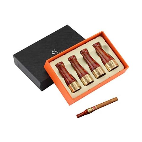 G GALINER Cigar Holder Ashtray Resin Cigar Mouthpiece Pipe 4 Sizes Portble Cigar Rack Stand Cover