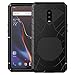 OnePlus 6T Case, 6T Phone Case, Armor Hybrid Aluminum Alloy Metal Cover Heavy Duty Soft Rubber Shockproof Protective Military Bumper Outdoor OnePlus 6T for Men with Tempered Glass Feitenn - Black