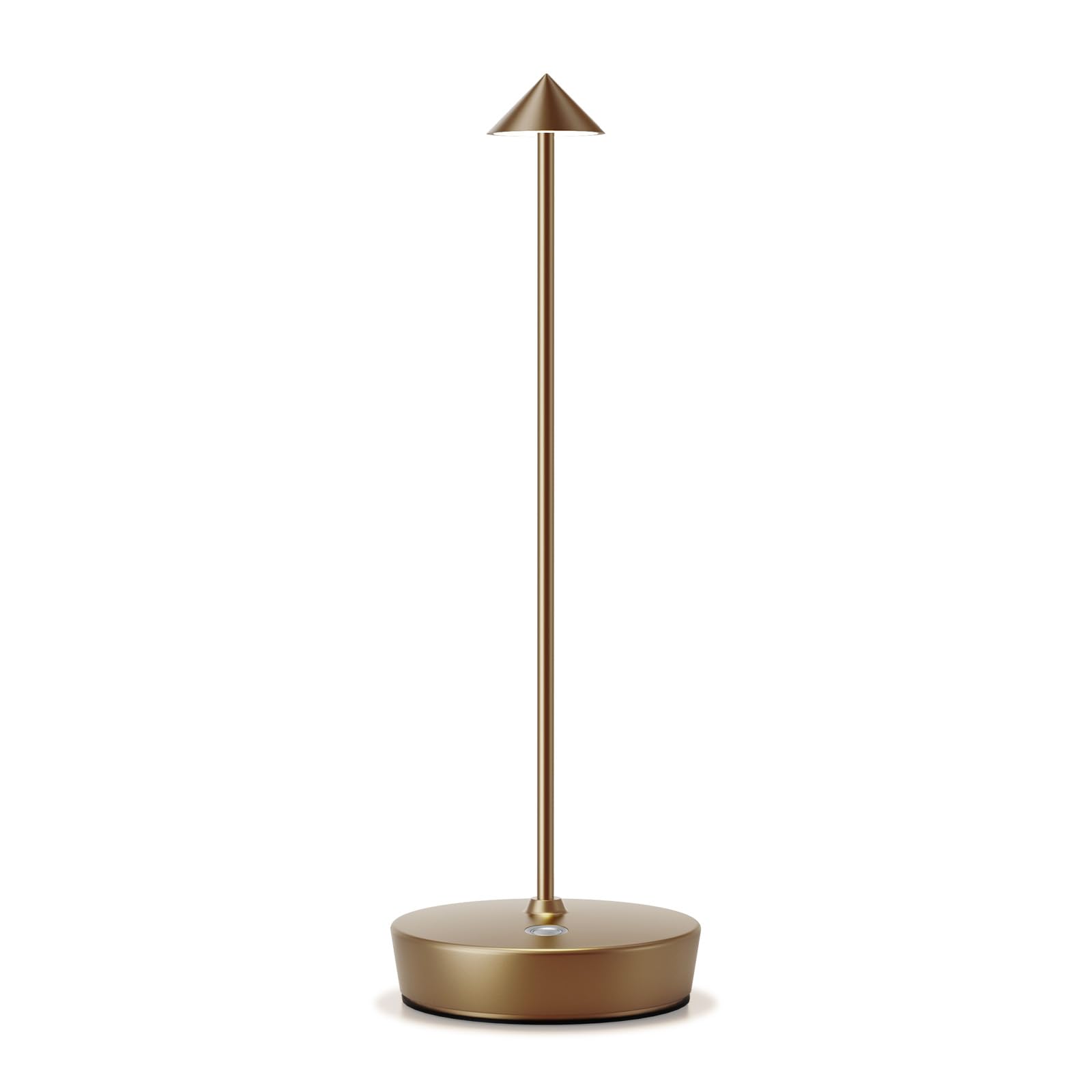 Lampada da Tavolo Senza Fili Ricaricabile,Lampada Led da Tavolo,3 Modalità di Colore, IP54, per Interni/Esterni, Ristorante (Bronzo)