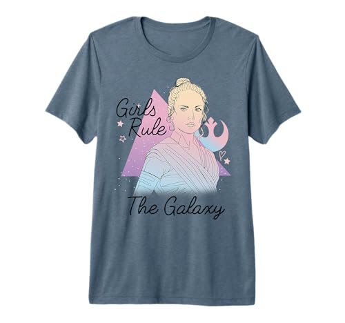 T-shirt Star Wars Rey Girls Rule The Galaxy pour fille en coton