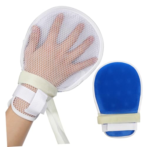 NOLITOY 2pcs Universal Prevent Finger Hurt Control Protectors Padded Mitts Safety Fixed for Elderly Patients