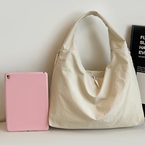 Bolso tote nylon slouchy para mujer miniatura 3