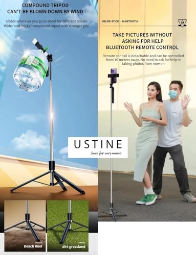 Image of SooPii 3-in-1 Bluetooth Selfie Stick Tripod with Wireless Remote & Fill Light | Foldable & Extendable Mobile Stand for Vlogging, Reels, Zoom | Compatible with Android & iPhone Smartphones