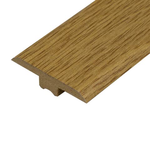 Universal Moudlings Laminate & Wood Flooring T Section Transition Bar MDF Threshold Strip Edge Profile Door Strip Trim (Oiled Oak) โ image 1