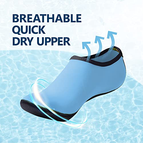 Image of JACKSHIBO Water Shoes for Women Men Quick-Dry Swim Shoes Beach Water Socks