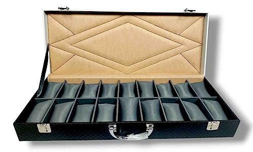 ADEENA Watch Case Box (Organizer) Holder for Men and Women in Royal Color’s with 18 Slots Watch Box Style