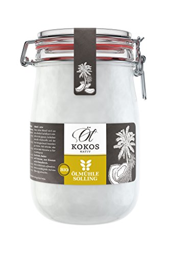 Ölmühle Solling Bio Kokosöl nativ im Bügel-Glas 1000ml