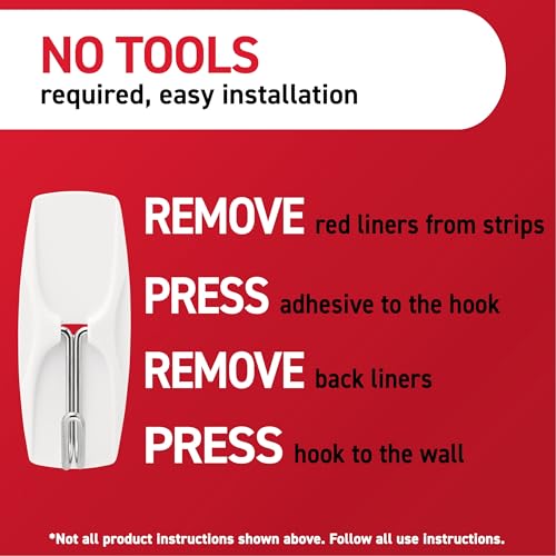 Image of Command Medium Wire Toggle Hooks, 35 Hooks and 40 Strips, Damage-Free Hanging Wall Hook with Adhesive Strips, Adhesive Hooks for Hanging Back to School Dorm Organizers, Holds up to 2 lb