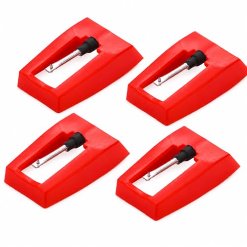 4 Pack Record Player Needle, Diamond Replacement Stylus Needle for Vinyl Record Player ION Jensen Crosley Victrola Sylvania Turntable Phonograph LP