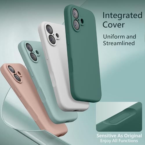 Image of FireNova Magnetic for iPhone 17 Case, Compatible with MagSafe, [Integrated Silicone Camera Control Button] [Camera Protection] Anti-Scratch Microfiber Lining Phone Case, 6.3 inch, Midnight Green