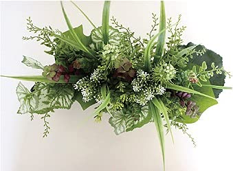 Amazon｜寄せ植えグリーンアレンジ 造花 インテリア 観葉植物 フェイク