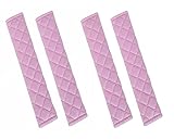Andalus Seat Belt Cover Pad, 4 Pack Seatbelt Cushion for Car, Kids, Women, Men – Shoulder Strap Protector, Car Seatbelt Covers Accessories – Cute Auto Strap Cushion, Driving Pad (Pink, 10.8 Inch)