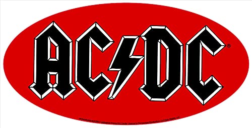 AC/DC Aufkleber Logo rot/schwarz Sticker Hardrock Metal Heavy Angus ca. 14,5x7 cm