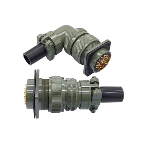 Conector circular 5015 MIL STD 28-11 robusto tipo enchufe MS3106A con acoplamiento para chasis 2