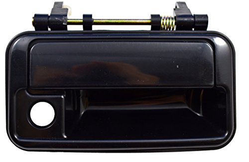 PT Auto Warehouse SZ-3218S-FR - Outside Exterior Outer Door Handle, Smooth Black - Passenger Side Front