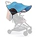 Parasole per Passeggino, 80 x 66 cm, Telo Parasole per Carrozzina Universale, Protezione Raggi UV, per Bambini Outdoor Campeggio (Azzurro)