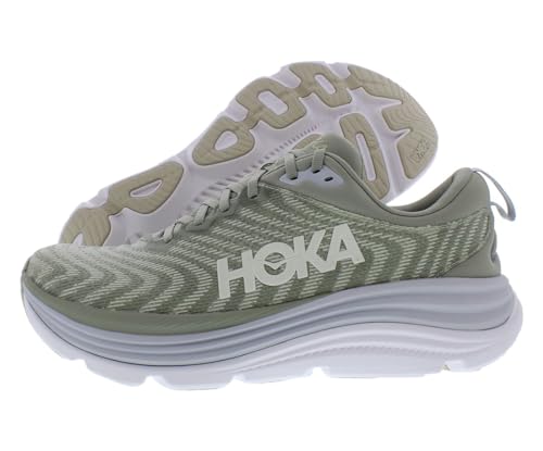 HOKA ONE ONE Gaviota 5 Mens Shoes Size 9, Color: Barley/Oat Milk