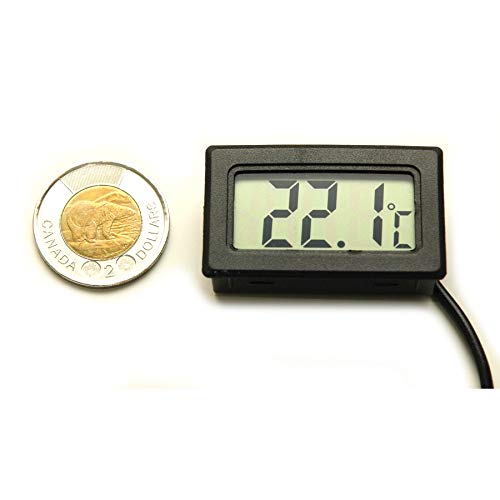 MooseLand Digital Compact LCD Thermometer w/Outdoors Remote Sensor, 2-Pack