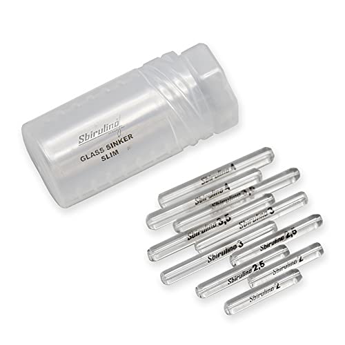 Sbirulino® Kit Vetrino Pesca alla Trota modello Slim. Contenitore Porta vetrini Incluso (10 pezzi)