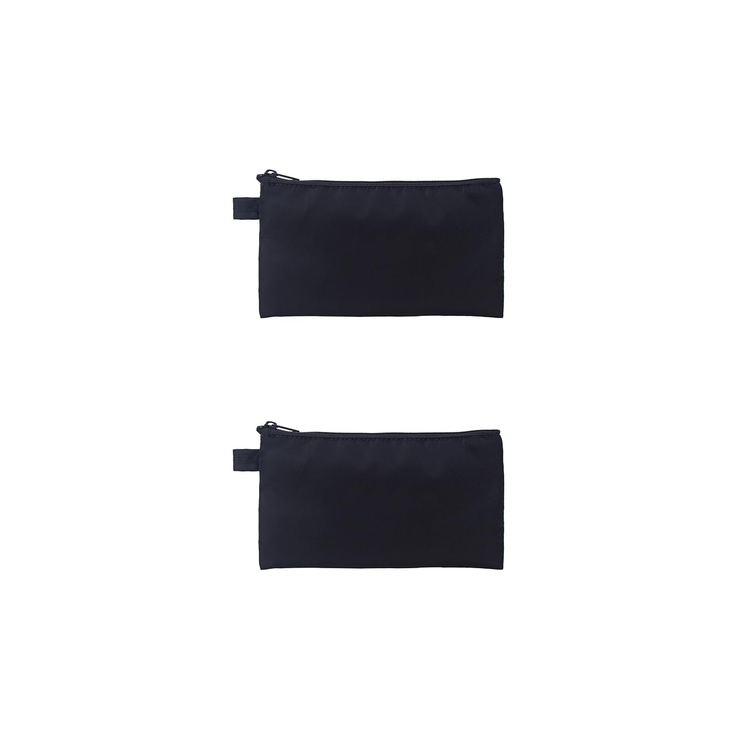 YONBEN Money Bag with Zipper Lightweight Nylon Waterproof Coin Change Purses (Black,2)