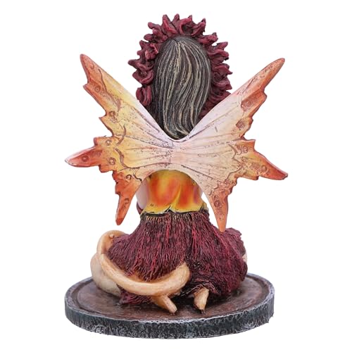 Nemesis Now Crystal Fairy Poppy Figurine 9cm, Resin, Red Fairy Figurine Featuring Crystal Ball - Image 3