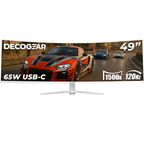 Deco Gear 49" Curved Ultrawide 5K Gaming Moni…