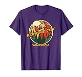 Vintage Redwood City, California Mountain Hiking Souvenir T-Shirt