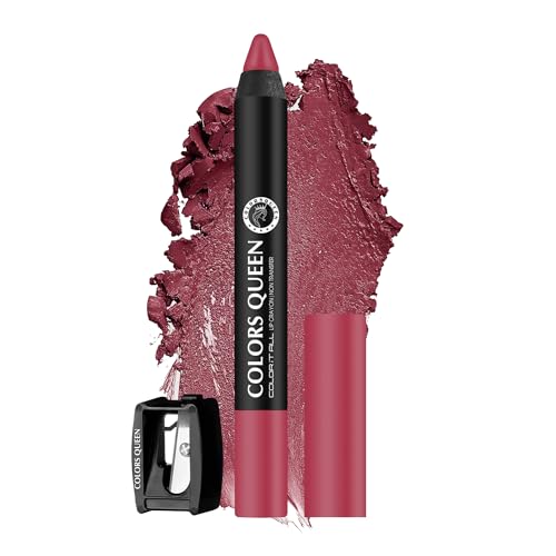 Image of Colors Queen Color It All Long Lasting Crayon Lipstick | Up to 18 Hours Stay | Creamy Matte Finish | Waterproof & Light Weight|Smudge Proof & Non-Transferable | Lipstick for Women (Keep It Fun,3.5g)