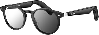 GetD AI Smart Glasses, Photochromic Lenses, Bluetooth Translation Glasses | AI Sunglasses for Women Men, Real Time Translation, UV/Blue Light Protection, 11H Playtime, UV Protection, IPX4 Waterproof