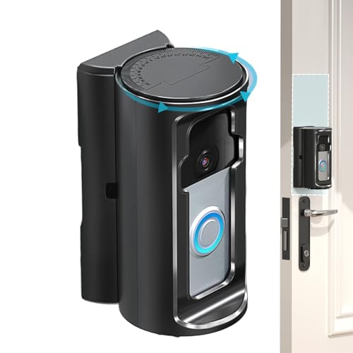 Soporte para timbre de vídeo | Soporte inalámbrico sin percusión para timbre de vídeo | Pared exterior para apartamento casa comercio | Seguridad para inquilino propietario