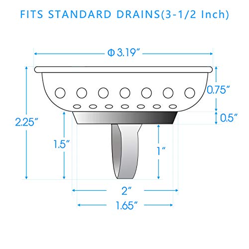 2PCS Filtro y Tapón para Fregadero Cocina 3.19" miniatura 3