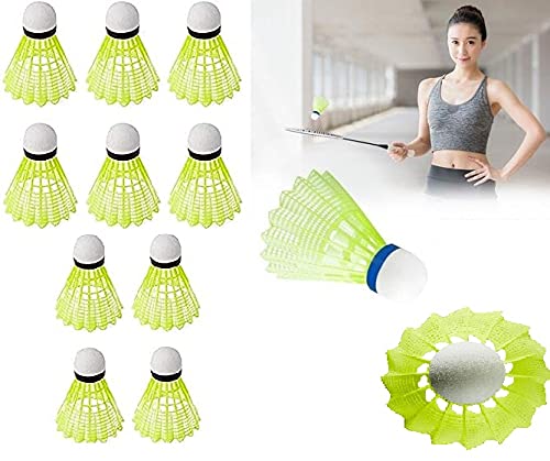 LEYSIN Set of 10 Pcs Nylon Badminton Shuttlecock with Great Stability and Durability Indoor Outdoor Sports High Speed Training Shuttle Pack of 1 (B0966RTRF1) Amazon Price History, Amazon Price Tracker