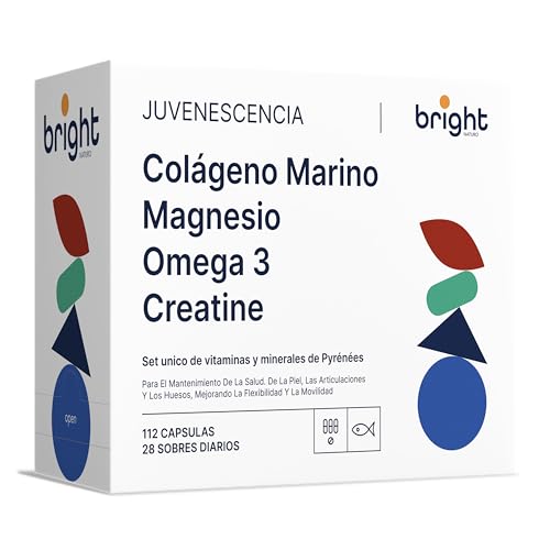 Colágeno Marino Hidrolizado Premium + Ácido Hialurónico + Magnesio + Omega 3 y Creatine – Piel, Articulaciones y Energía, recuperador muscular | 28 Dosis Diarias