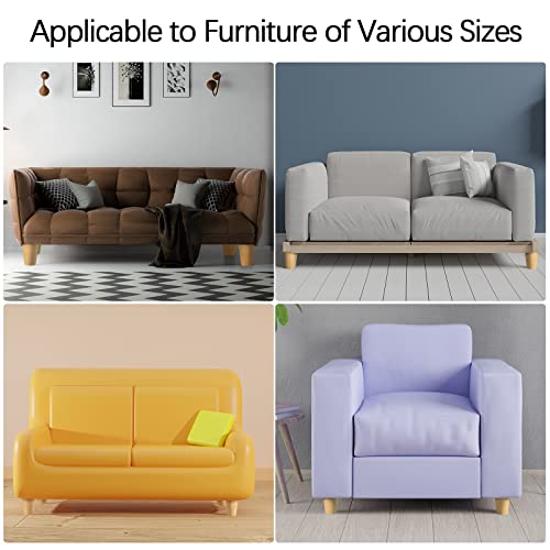 Turstin 8 Pieces Furniture Legs 3 Inches Round Solid Wood Furniture Feet Couch Legs Sofa Legs Replacement Legs For Armchair, Cabinet, Chair, Dresser Or Home Diy Projects, Natural Wood #TOP5