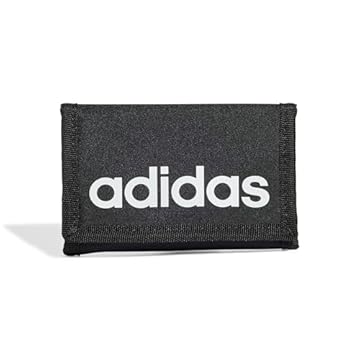 adidas Unisex - Adulto LINEAR WALLET, Black/White, One Size