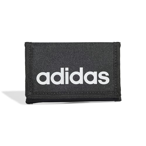 adidas Unisex - Adulto LINEAR WALLET, Black/White, One Size