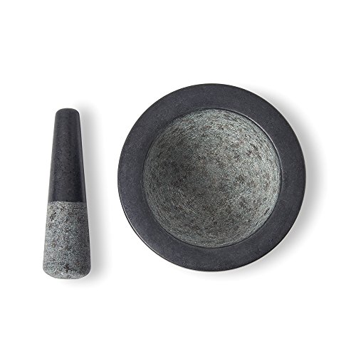 Fox Run Mortar and Pestle, Granite, Black