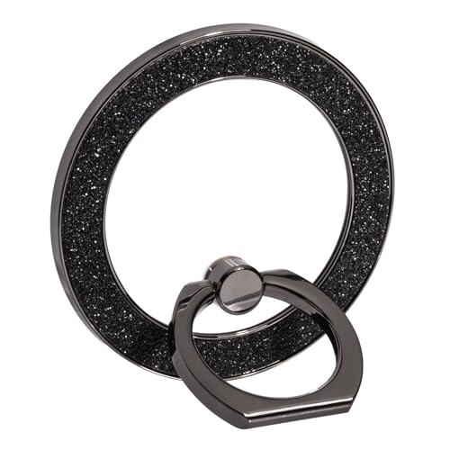 AAUXX iRing Mag Gritter �A�C�����O �}�O �O���b�^�[ MagSafe�Ή� �L���L�� �X�}�z�����O ���K�i ���K�㗝�X �}�O�l�b�g�� �z�[���h �����O ���^ ���͋z�� �l�I�W������ (�u���b�N)
