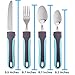 Pulse Brands Adaptive Utensils WEIGHTED (4-Piece Set) Non Slip Wide Handles for Hand Tremors, Arthritis, Parkinson's Disease or Elderly use | Cutlery Silverware - Knife, Fork, and Spoons