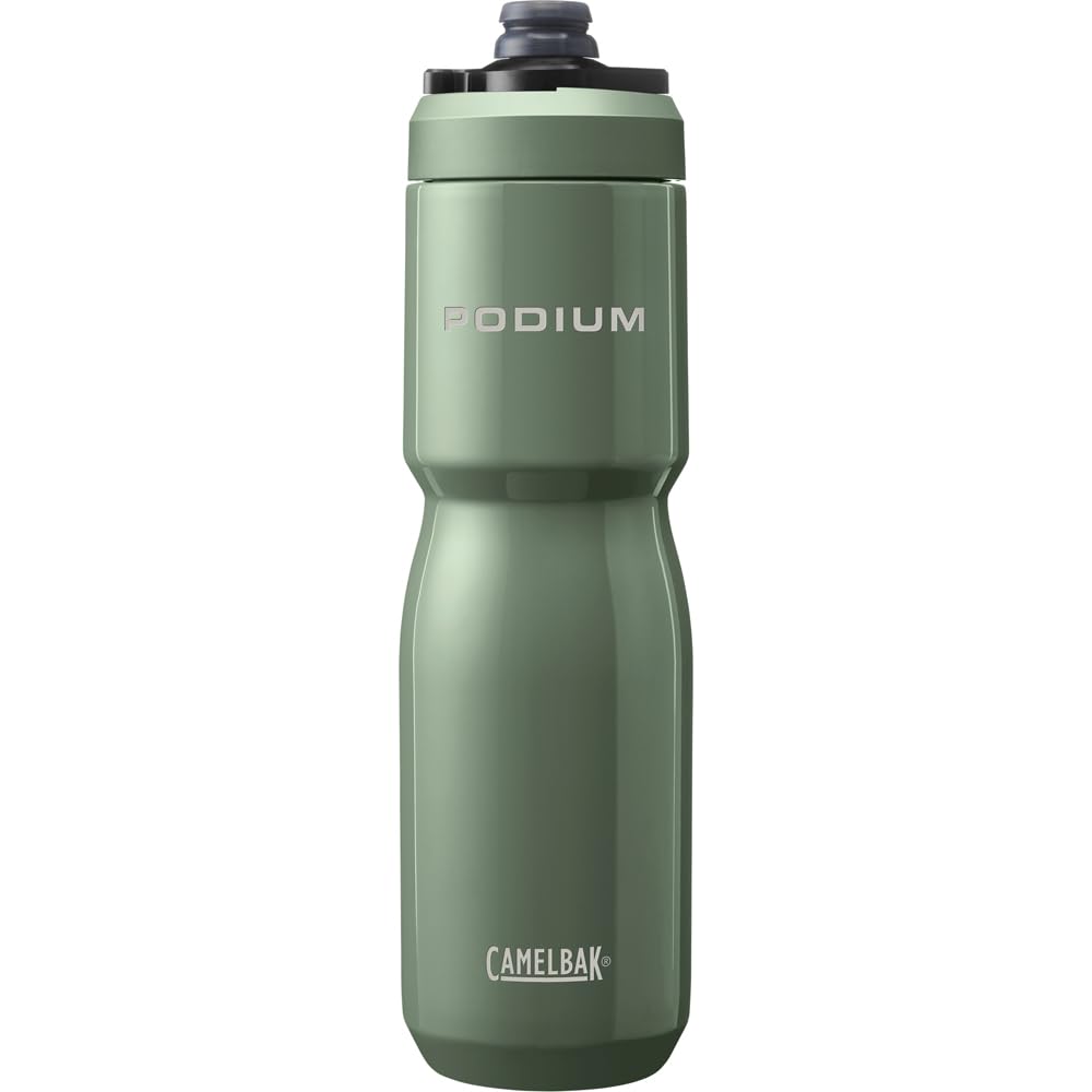 Camelbak Podium Insulated Steel 650ml – bike bottle – 18/8 651 ml, Moss