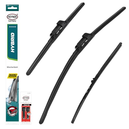 HEYNER® Scheibenwischer Set mit Heckwischer passend für FORD S-MAX (05.2015-04.2023) HYBRID Flachbalkenwischer HEYNER® Scheibenwischer Set mit Heckwischer passend für FORD S-MAX (05.2015-04.2023) HYBRID Flachbalkenwischer